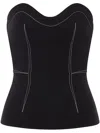 Philosophy Di Lorenzo Serafini Sweetheart Neckline Top In 黑色
