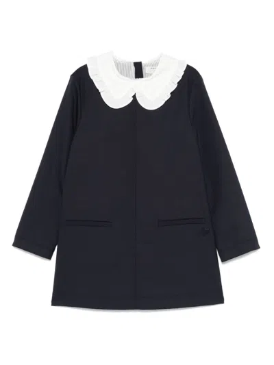 Philosophy Di Lorenzo Serafini Kids' Contrasting-collar Dress In Blue