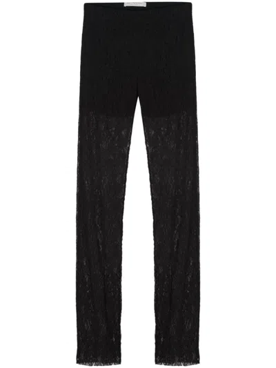 Philosophy Di Lorenzo Serafini Corded-lace Trousers In Black