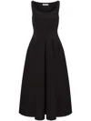 Philosophy Di Lorenzo Serafini Black Cotton-blend Dress In Black
