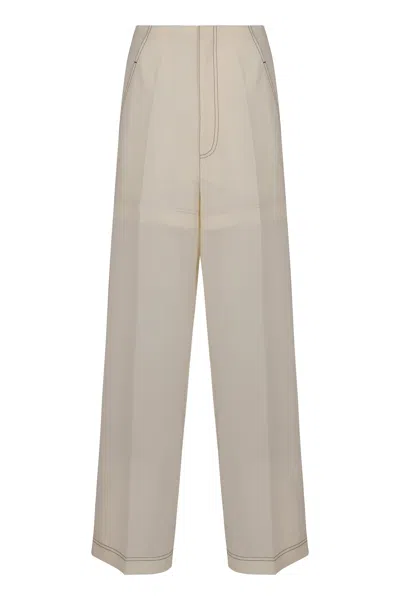 Philosophy Di Lorenzo Serafini Cotton Blend Trousers In Neutral