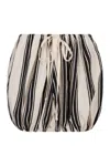 Philosophy Di Lorenzo Serafini Striped Cotton-blend Mini Skirt