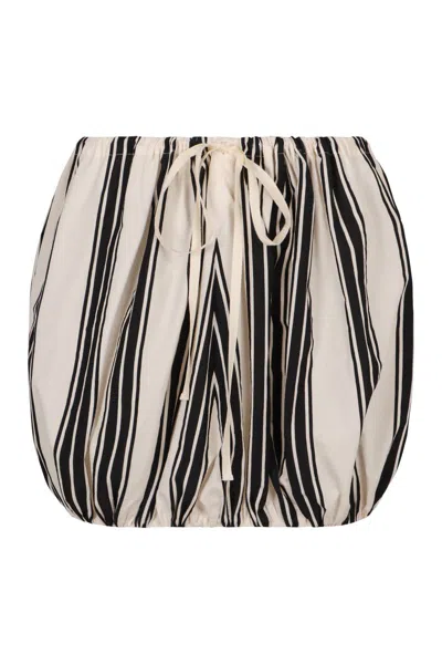 Philosophy Di Lorenzo Serafini Cotton Mini-skirt In Neutral
