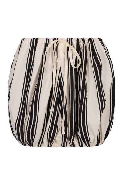 PHILOSOPHY DI LORENZO SERAFINI COTTON MINI-SKIRT