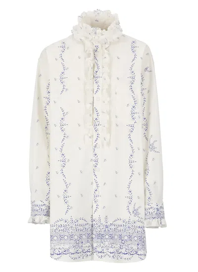 PHILOSOPHY DI LORENZO SERAFINI COTTON POPLIN SHIRTDRESS