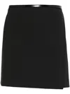 Philosophy Di Lorenzo Serafini Crepe Belted Wrap Dress In Black