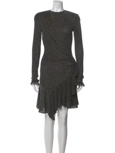 Pre-owned Philosophy Di Lorenzo Serafini Crew Neck Knee-length Dress In Black
