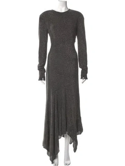 Pre-owned Philosophy Di Lorenzo Serafini Crew Neck Long Dress W/ Tags In Black