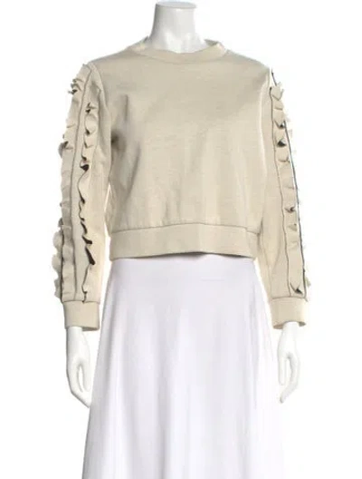 Pre-owned Philosophy Di Lorenzo Serafini Crew Neck Long Sleeve Sweatshirt In White