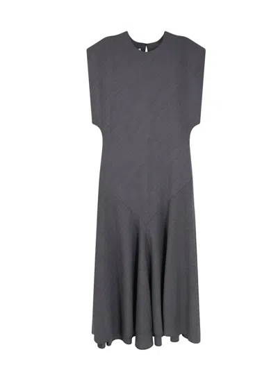 Philosophy Di Lorenzo Serafini Crewnek Sleeveless Dress In Grey