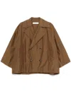 Philosophy Di Lorenzo Serafini Crinkled Trench Jacket In 褐色