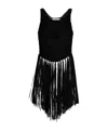 Philosophy Di Lorenzo Serafini Crochet-knit Fringed Top In Black