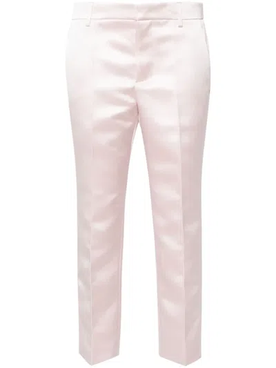 Philosophy Di Lorenzo Serafini Duchess-satin Cropped Trousers In Pink