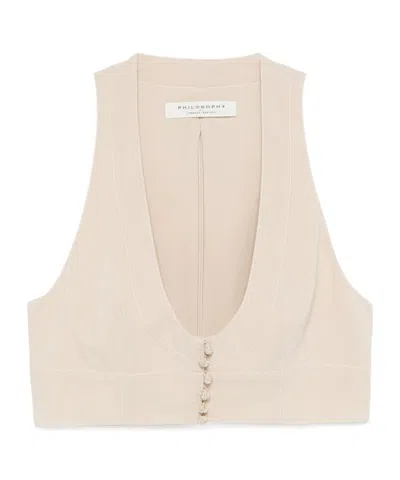 PHILOSOPHY DI LORENZO SERAFINI CROPPED VEST