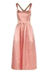 Philosophy Di Lorenzo Serafini Cross Back Dress In Pink