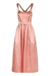 Philosophy Di Lorenzo Serafini Cross Back Dress In Pink