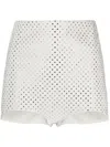 PHILOSOPHY DI LORENZO SERAFINI CRYSTAL-EMBELLISHED MINI SHORTS