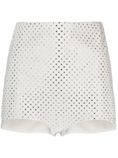 Philosophy Di Lorenzo Serafini Crystal-embellished Miniskirts In Grey