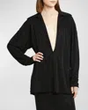 Philosophy Di Lorenzo Serafini Jersey Blouse With Rhinestones In Black