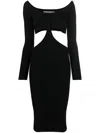 Philosophy Di Lorenzo Serafini Cut-out Detail Knit Dress In Schwarz