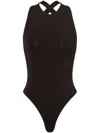 Philosophy Di Lorenzo Serafini Cut-out Detailing Bodysuit In Black