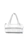 Philosophy Di Lorenzo Serafini Cylindrical Logo-embossed Bag In Silver