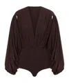 Philosophy Di Lorenzo Serafini Deep V-neck Jumpsuit In Brown