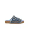 Philosophy Di Lorenzo Serafini Denim Slides In Blue