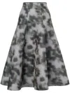 Philosophy Di Lorenzo Serafini Digital-print Full Midi Skirt In Grey