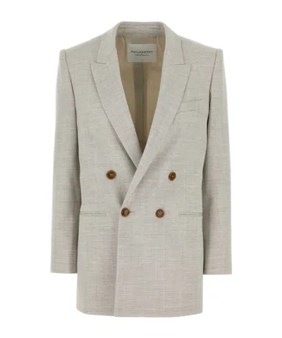 PHILOSOPHY DI LORENZO SERAFINI PHILOSOPHY DI LORENZO SERAFINI DOUBLE-BREASTED BLAZER