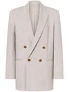 Philosophy Di Lorenzo Serafini Double-breasted Blazer In Neutrals