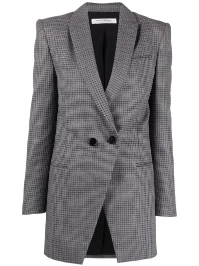 Philosophy Di Lorenzo Serafini Double-breasted Button-fastening Blazer In Grau