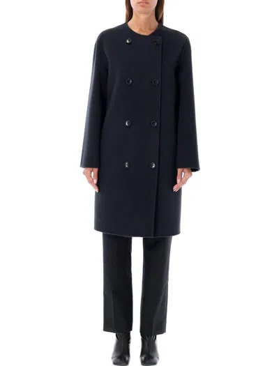 Philosophy Di Lorenzo Serafini Double Breasted Coat In Gray