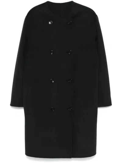 Philosophy Di Lorenzo Serafini Double-breasted Coat In Grey
