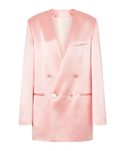 PHILOSOPHY DI LORENZO SERAFINI PHILOSOPHY DI LORENZO SERAFINI DOUBLE BREASTED SATIN BLAZER