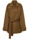 Philosophy Di Lorenzo Serafini Double-breasted Wool Coat In Brown