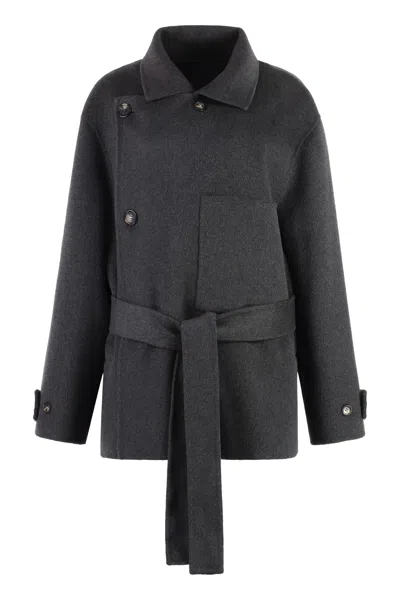 PHILOSOPHY DI LORENZO SERAFINI DOUBLE-BREASTED WOOL COAT