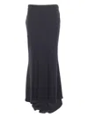 Philosophy Di Lorenzo Serafini Draped Asymmetrical Skirt In Black