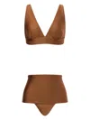 Philosophy Di Lorenzo Serafini Draped Bikini In Brown