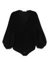 Philosophy Di Lorenzo Serafini Draped Bodysuit In 黑色