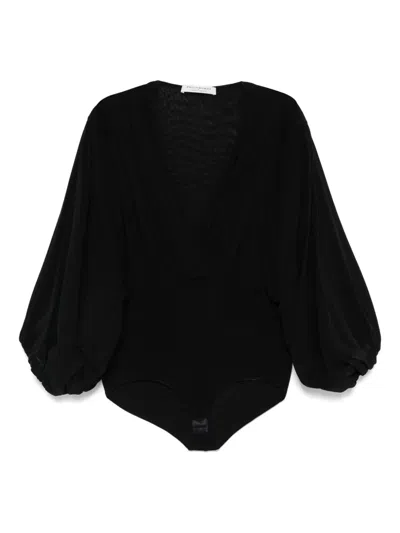 Philosophy Di Lorenzo Serafini Draped Bodysuit In 黑色