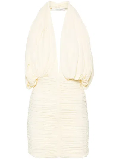 Philosophy Di Lorenzo Serafini Draped-design Dress In Neutrals
