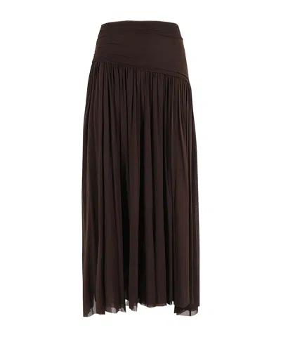 Philosophy Di Lorenzo Serafini Draped-detail Skirt In Black