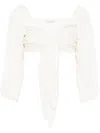 Philosophy Di Lorenzo Serafini Draped-detail Top In Neutrals
