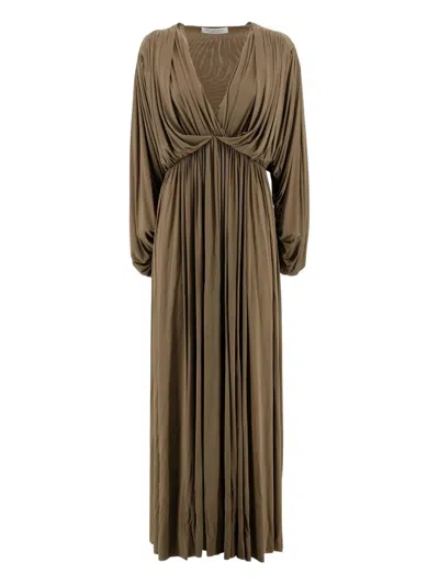 Philosophy Di Lorenzo Serafini Woman Maxi Dress Military Green Size 2 Polyamide
