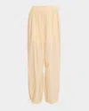 Philosophy Di Lorenzo Serafini Drawcord-ankle Wide-leg Trousers In Ivory