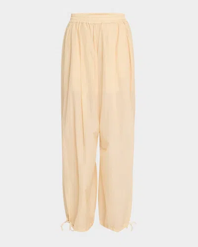 Philosophy Di Lorenzo Serafini Drawcord-ankle Wide-leg Trousers In Neutral