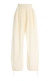 Philosophy Di Lorenzo Serafini Drawstring Nylon Pants In Ivory