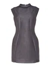 Philosophy Di Lorenzo Serafini Panelled Mini Dress In Grey