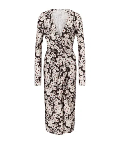 PHILOSOPHY DI LORENZO SERAFINI DRESS IN LYCRA WITH FLOWER PRINT